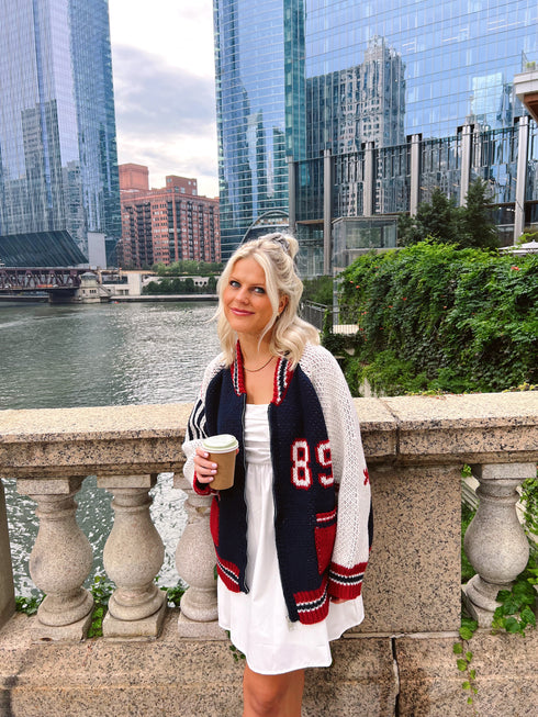 End Game Knit Jacket// Navy